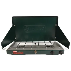 Coleman Brand Matchlight 10 000 BTU 2 Burner Propane Stove black
