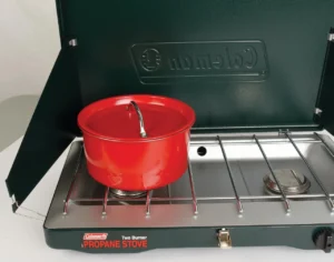 Coleman Brand Matchlight 10 000 BTU 2 Burner Propane Stove black