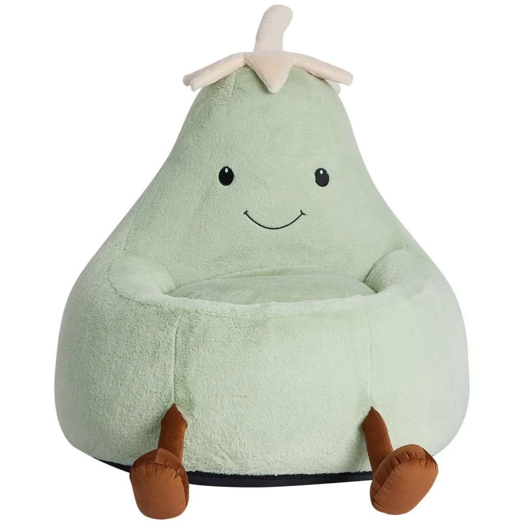 CONCETTA 24-Inch Padded Kids Bean Bag Chair – Cozy Toddler Sofa — close-up detail of design and finish