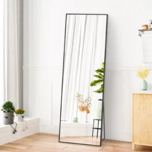 CONCETTA Arched Full Length Mirror 59 x16 Standing Mirror Floor Mirrors Gold