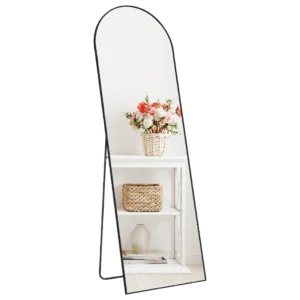 CONCETTA Rectangle Full Length Mirror 64 x21 Standing Mirror Floor Mirror Black