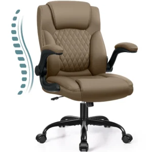 Coolhut Big and Tall Office Chair 500LBS Wide Seat Ergonomic Computer Desk Chair High Back Executive Leather Chair