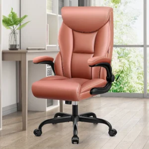 Coolhut Big and Tall Office Chair 500LBS Wide Seat Ergonomic Computer Desk Chair High Back Executive Leather Chair