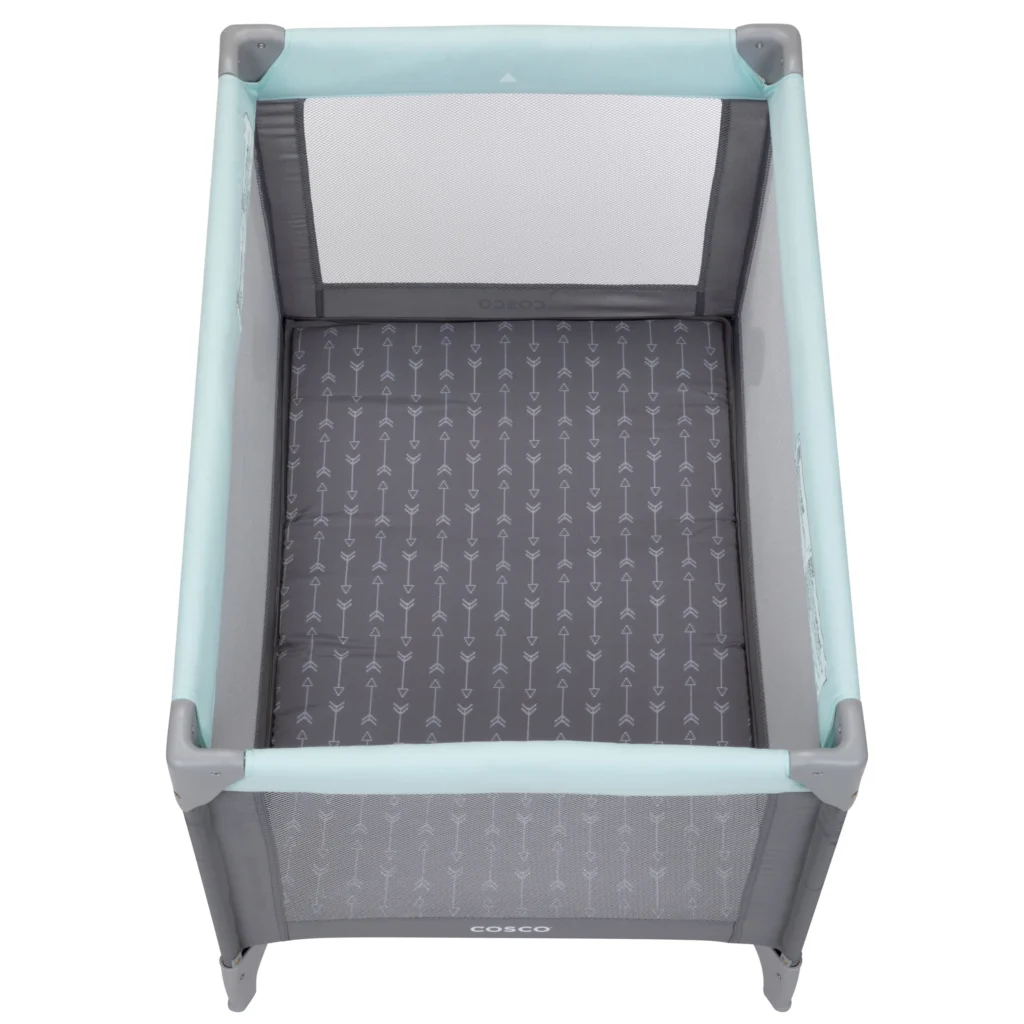 Cosco Kids Funsport Portable Play Yard – Noir Dot Travel Crib β close-up detail of design and finish
