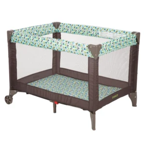 Cosco Kids Funsport Portable Compact Baby Play Yard with Carry Bag Noir Dot