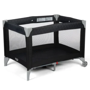 Cosco Kids Funsport Portable Compact Baby Play Yard with Carry Bag Noir Dot