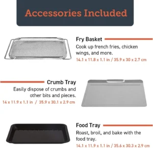 COSORI Smart New Air Fryer Toaster Oven Large 32 Quart Stainless Steel Walmart Exclusive Bonus Silver