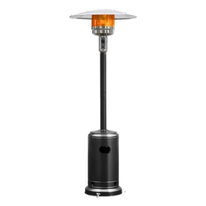 Costway 50000 BTU Propane Patio Heater Standing LP Gas Steel W Wheels Grey