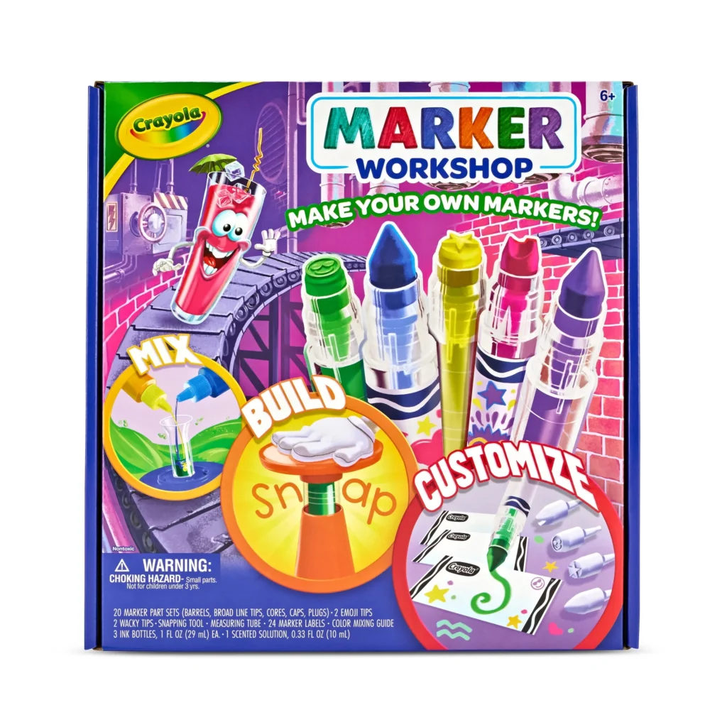 Crayola Marker Workshop β Custom Color Creation Kit for Kids β close-up detail of design and finish