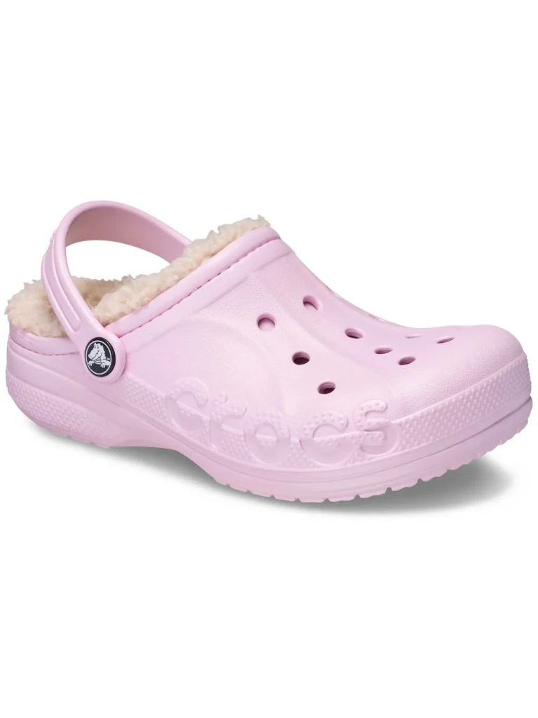 Crocs Baya Lined Kids’ Clog – Cozy Warmth for Little Feet — close-up detail of design and finish