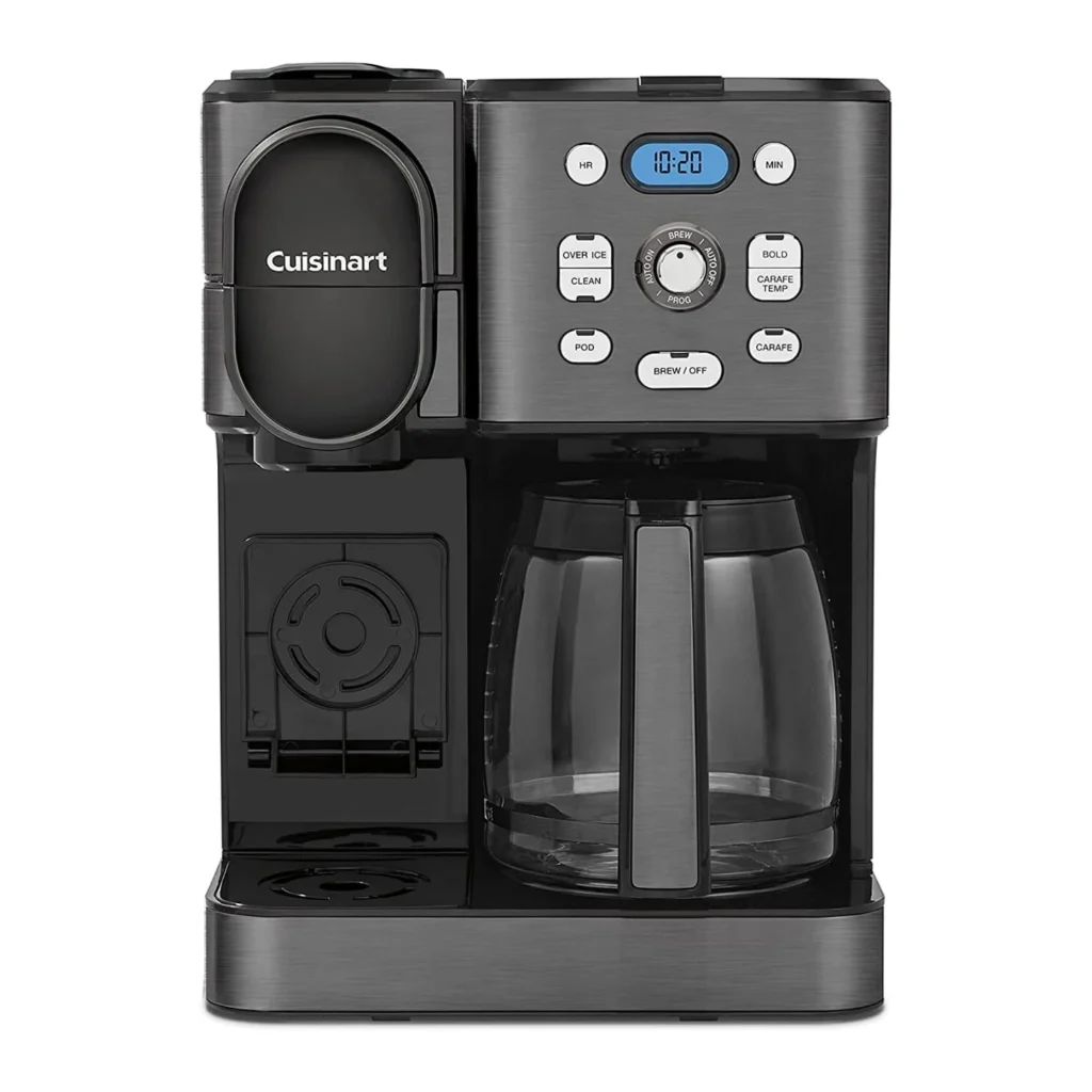 Cuisinart 2 IN 1 Center Combo Brewer Coffee Maker Black Stainless