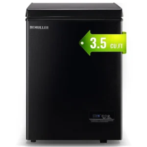 DEMULLER 3 5 Cu ft Chest Freezer Small Freezers with Top Open Door Freestanding White