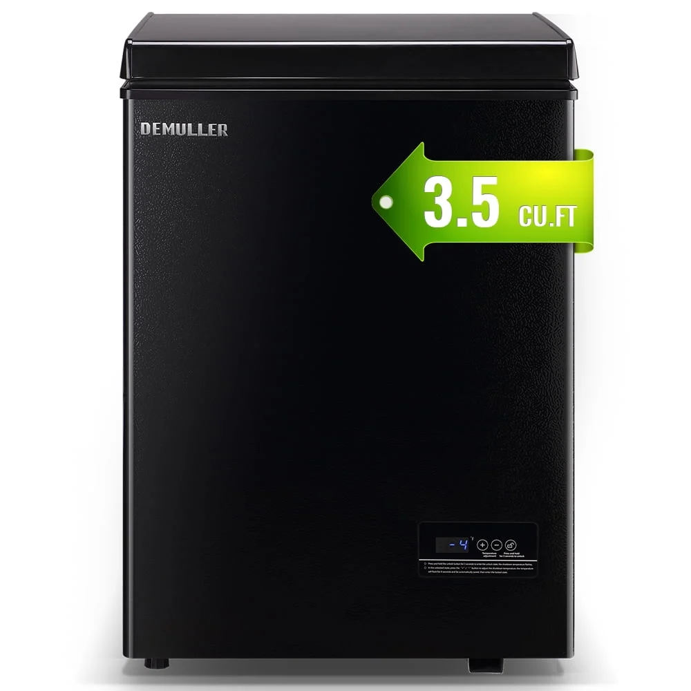 DEMULLER 3.5 Cu Ft Chest Freezer – Compact, Energy-Efficient — close-up detail of design and finish