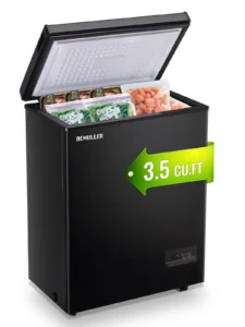 DEMULLER 3 5 Cu ft Chest Freezer Small Freezers with Top Open Door Freestanding White