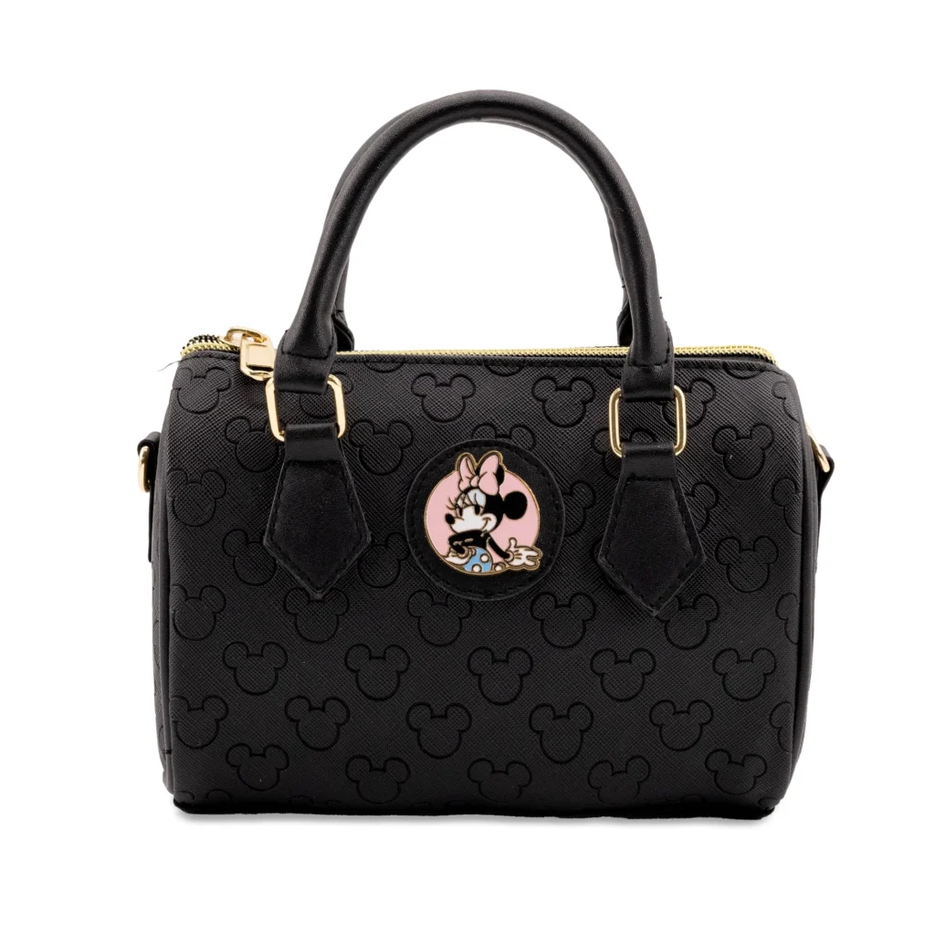 Disney Minnie Mouse Girl s PU Mini Satchel Crossbody Bag Black