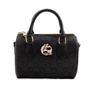 Disney Minnie Mouse Girl s PU Mini Satchel Crossbody Bag Black