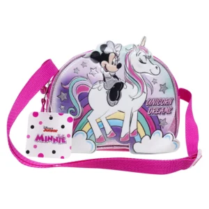 Disney Minnie Mouse Girl s PU Mini Satchel Crossbody Bag Black