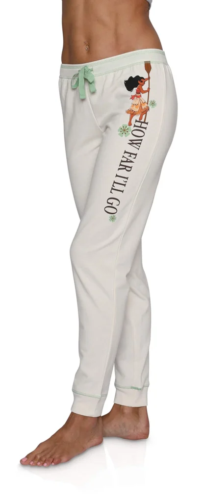 Disney’s Princess Adventure Girls Fleece Jogger Pants – Comfy Open Bottom β alternate angle showing full product