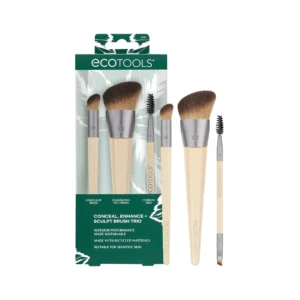 EcoTools Precious Metals Face Blend Sculpt Kit Face Makeup Brushes 4 Piece Set