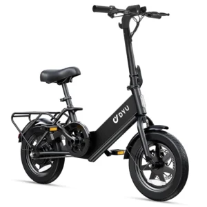 Electric Bike 14 Tire Adults Teens Peak 500W Motor 36V Removable Battery 20MPH Top Speed 20 Miles Max Range Multi Shock Absorption Commuting Mini Fol