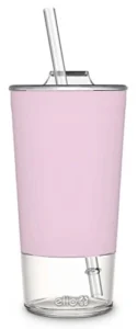 Ello Avery 18oz Glass Tumbler Pink
