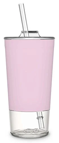 Ello Avery 18oz Glass Tumbler Pink