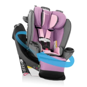 Evenflo Gold Revolve360 Extend All in One Rotational Car Seat with SensorSafe Quartz