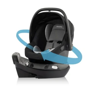 Evenflo LiteMax NXT Infant Car Seat with SensorySoothe Jasper Black