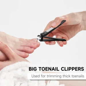 FACEMADE Nail Clipper Stainless Steel Fingernails Toenails Clippers Nail File Sharp with Case Set of 2