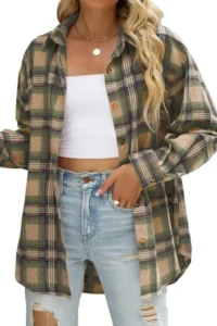 Fantaslook Womens Button Down Shirts Lapel Short Sleeve Shirt Collared Pocketed Casual Blouses Summer Tops