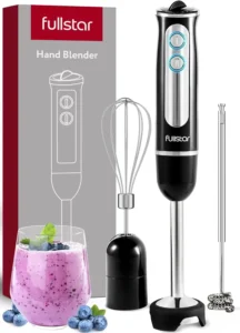 Fatebata Immersion Blender Handheld Black