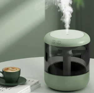 FOHERE Humidifiers Bedroom 3 2L Top Fill Cool Mist Ultrasonic Humidifier Baby Rooms Plants 3 IN 1 Essential Oil Diffuser 7 color Light Auto Shut off