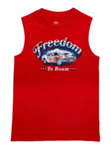 Fourth of July Boys Printed Tank Top from Way To Celebrate, Sizes 4-18