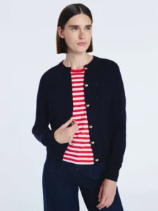 Free Assembly Long Sleeve Classic Heart Cardigan Sizes XS XXL