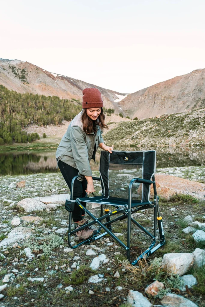 Freestyle Portable Rocker Chair – Compact Comfort for Any Adventure β close-up detail of design and finish