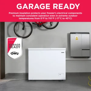 Frigidaire 10 3 Cu ft Chest Freezer Garage Ready EFRF1005 White