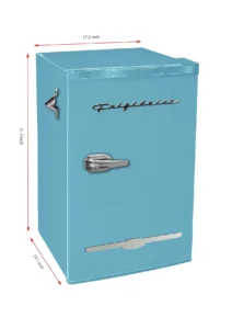 Frigidaire 3 2 Cu Ft Retro Mini Fridge With Side Bottle Opener EFR376 Blue