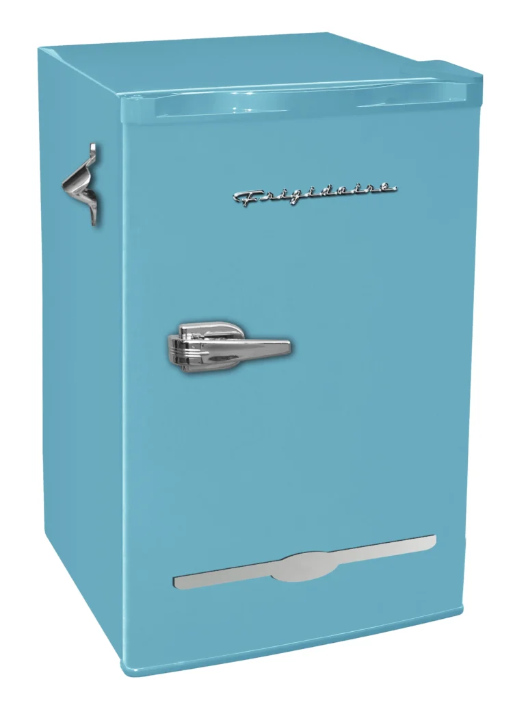 Frigidaire 3 2 Cu Ft Retro Mini Fridge With Side Bottle Opener EFR376 Blue