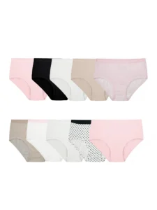 Fruit of the Loom Girls Eversoft Brief Underwear 14 Pack Sizes 4 16 1