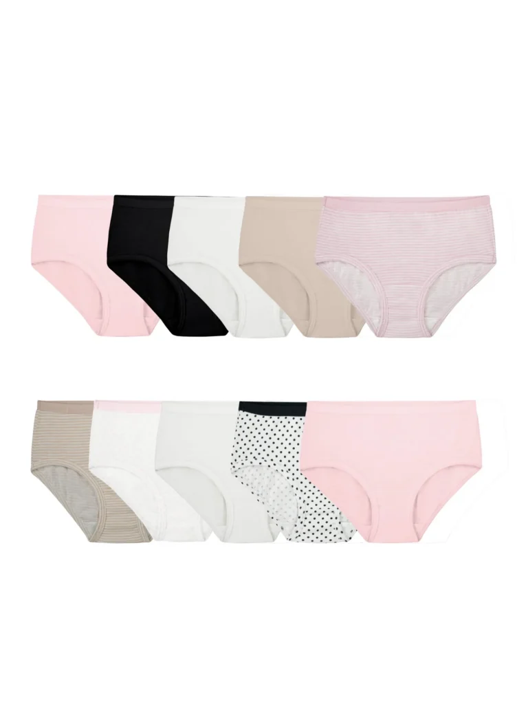 Fruit of the Loom Girls Eversoft Brief Underwear 14 Pack Sizes 4 16 1