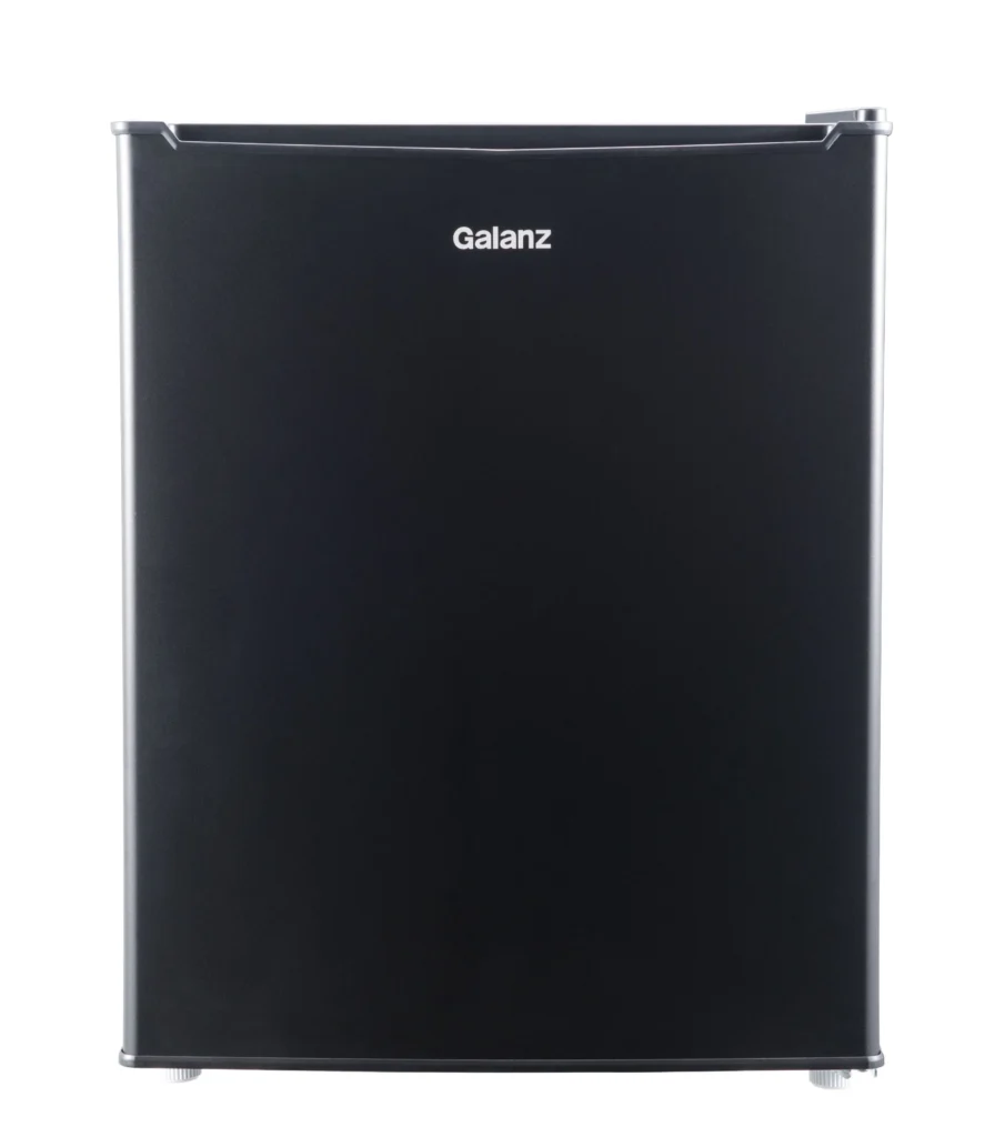 Galanz 1.7 Cu ft Single Door Mini Fridge – Compact & Efficient — alternate angle showing full product