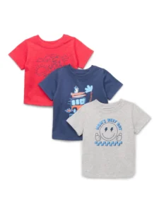 Garanimals Baby and Toddler Boy Short Sleeve T Shirts 3 Pack Sizes 0 Months 6T
