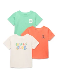 Garanimals Baby Boy 3 Pack Long Sleeve Solid Jersey T Shirts Sizes 0 24 Months