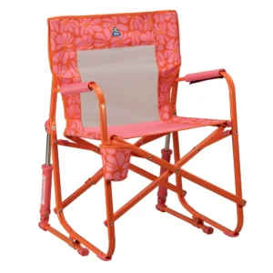 GCI Outdoor Freestyle Rocker Foldable Rocking Camp Chair, Beach Berry