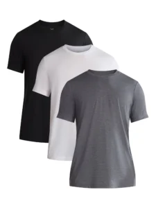 George Men’s & Big Men’s Classic Fit 3-Pack Crewneck Tee with Short Sleeves, Sizes XS-3XL