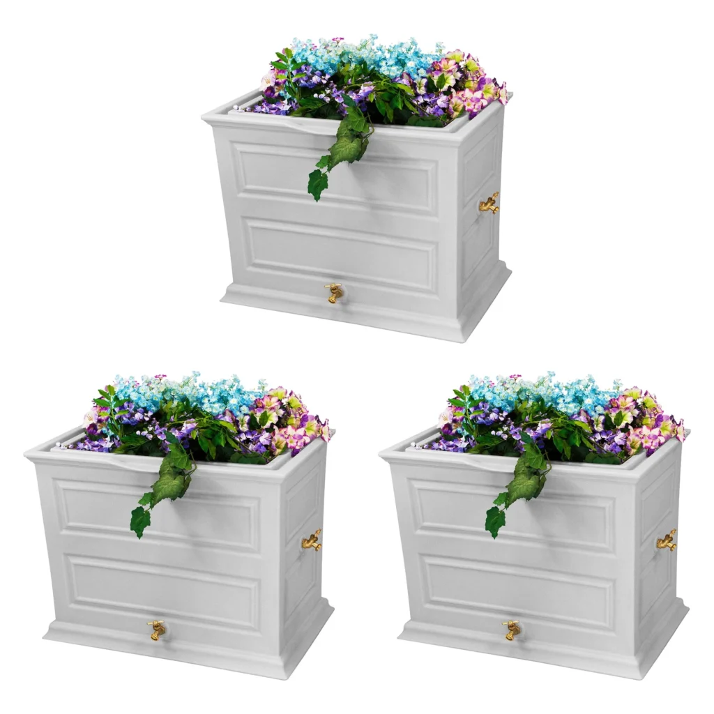 Good Ideas Recycled 50-Gallon Rain Barrel – Sustainable Design — alternate angle showing full product
