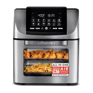 Gourmia 4 Quart Digital Air Fryer with 12 One Touch Presets New GAF414 12 in High