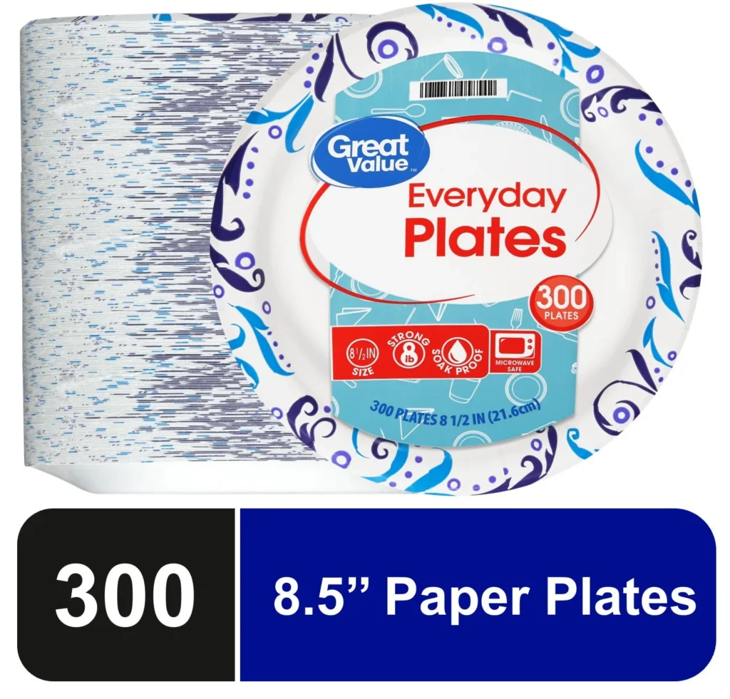 Great Value Everyday Design Plates 8 5 8 300ct