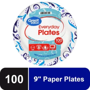 Great Value Everyday Strong Soak Proof Microwave Safe Disposable Paper Bowls 20 oz Patterned 50 Count