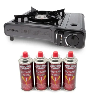 GVDV Portable Camping Stove, 1 Burner Butane Stove, 8530 BTU, Compact